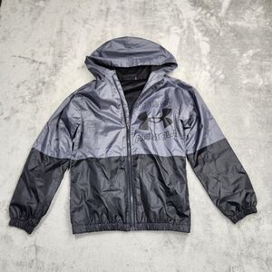 Under Armour Boys' med Windbreaker, Zip-up Jacket, Water Repellent and Windproof